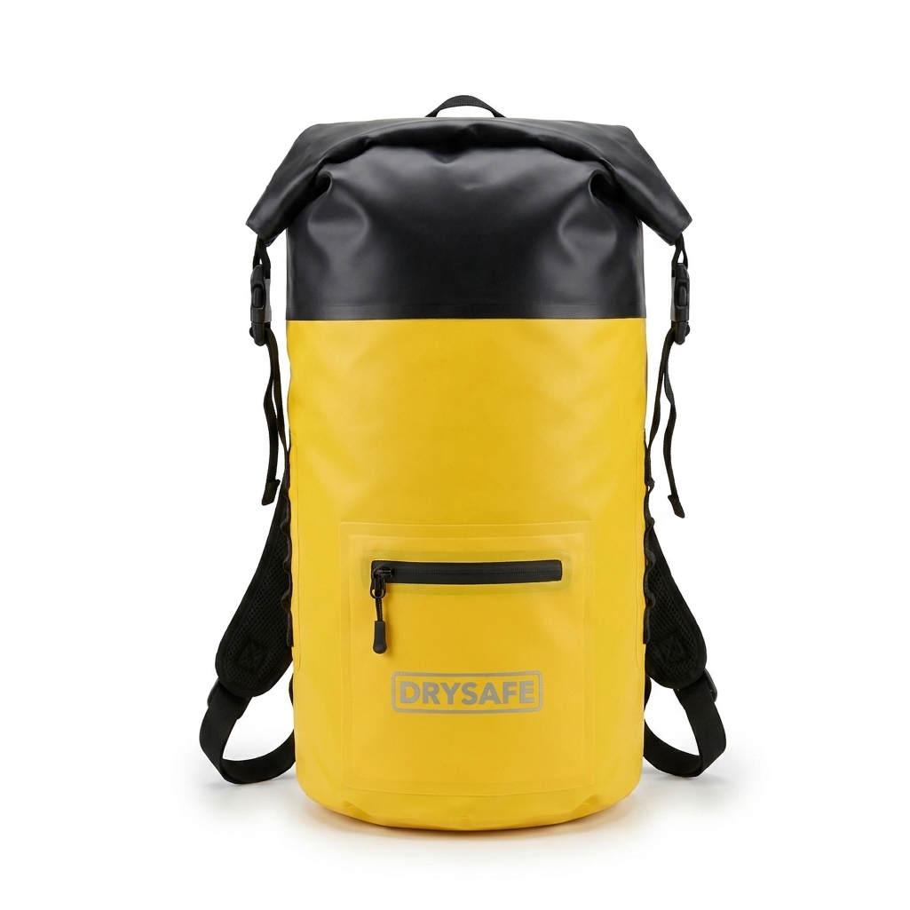Mochila Outdoor MAWUN 30 Lts 100% Impermeable DRYSAFE Amarillo