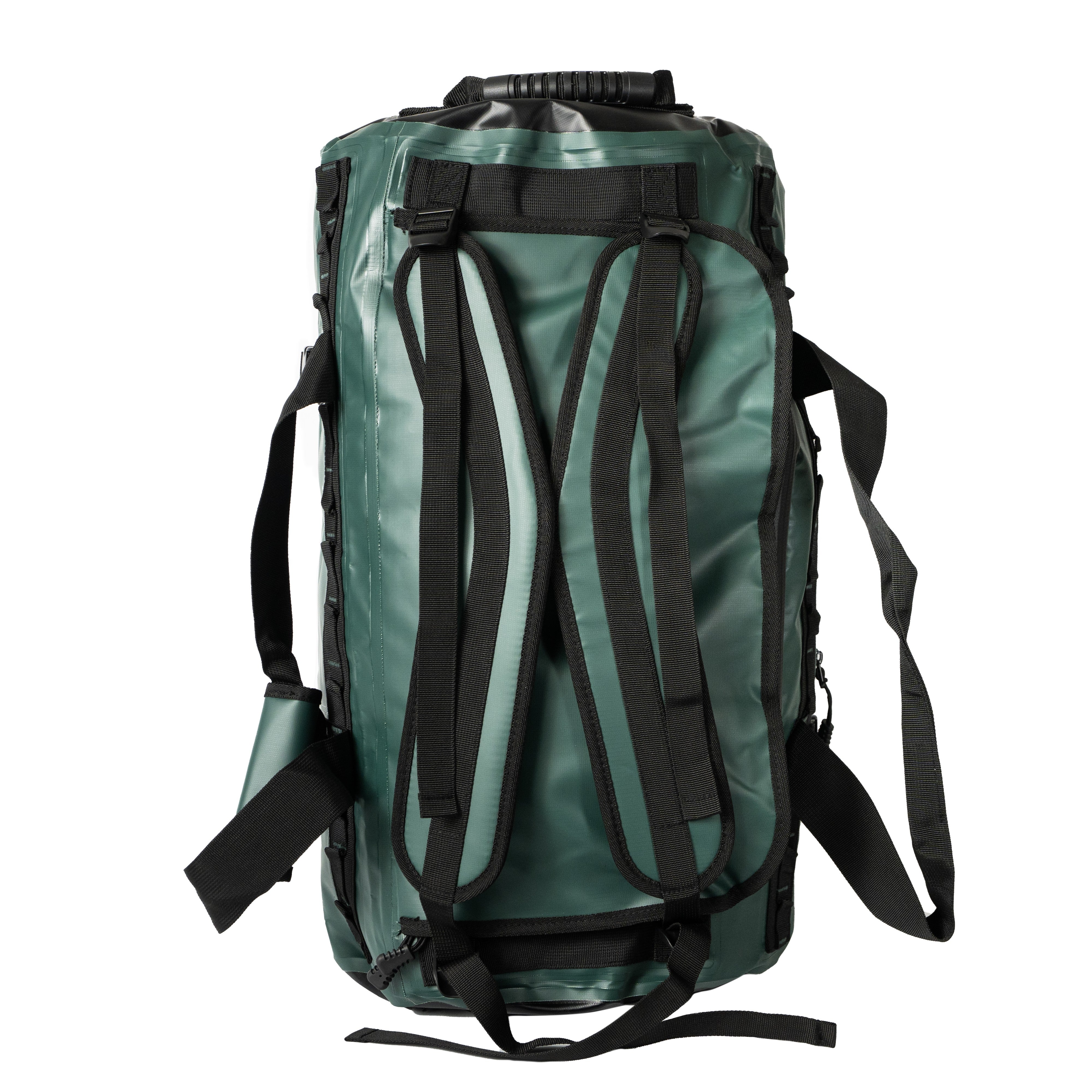 Bolso Outdoor MAWÜNKO 60 Lts Impermeable DRYSAFE Verde Petroleo