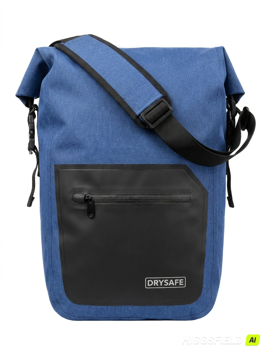 Alforja Bicicleta Outdoor 25 Lts Impermeable DRYSAFE Azul