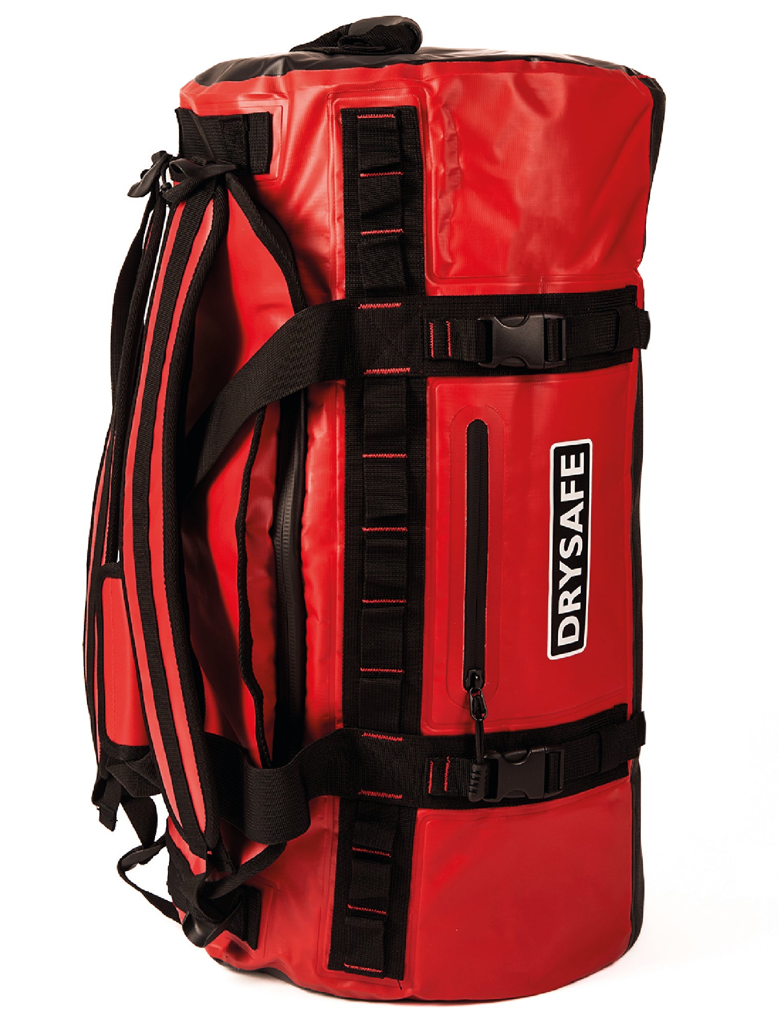 Bolso Outdoor MAWÜNKO 60 Lts Impermeable DRYSAFE Rojo