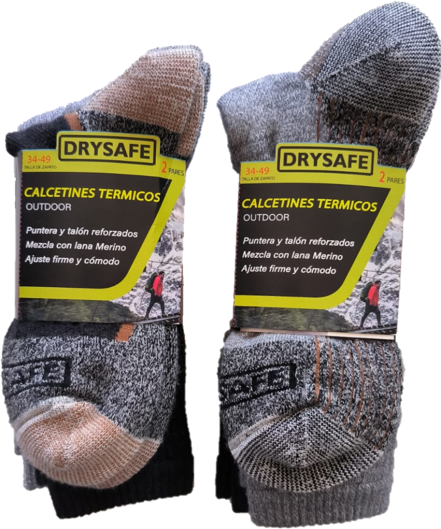 PACK2 CALCETINES LARGOS TERMICOS OUTDOOR DRYSAFE