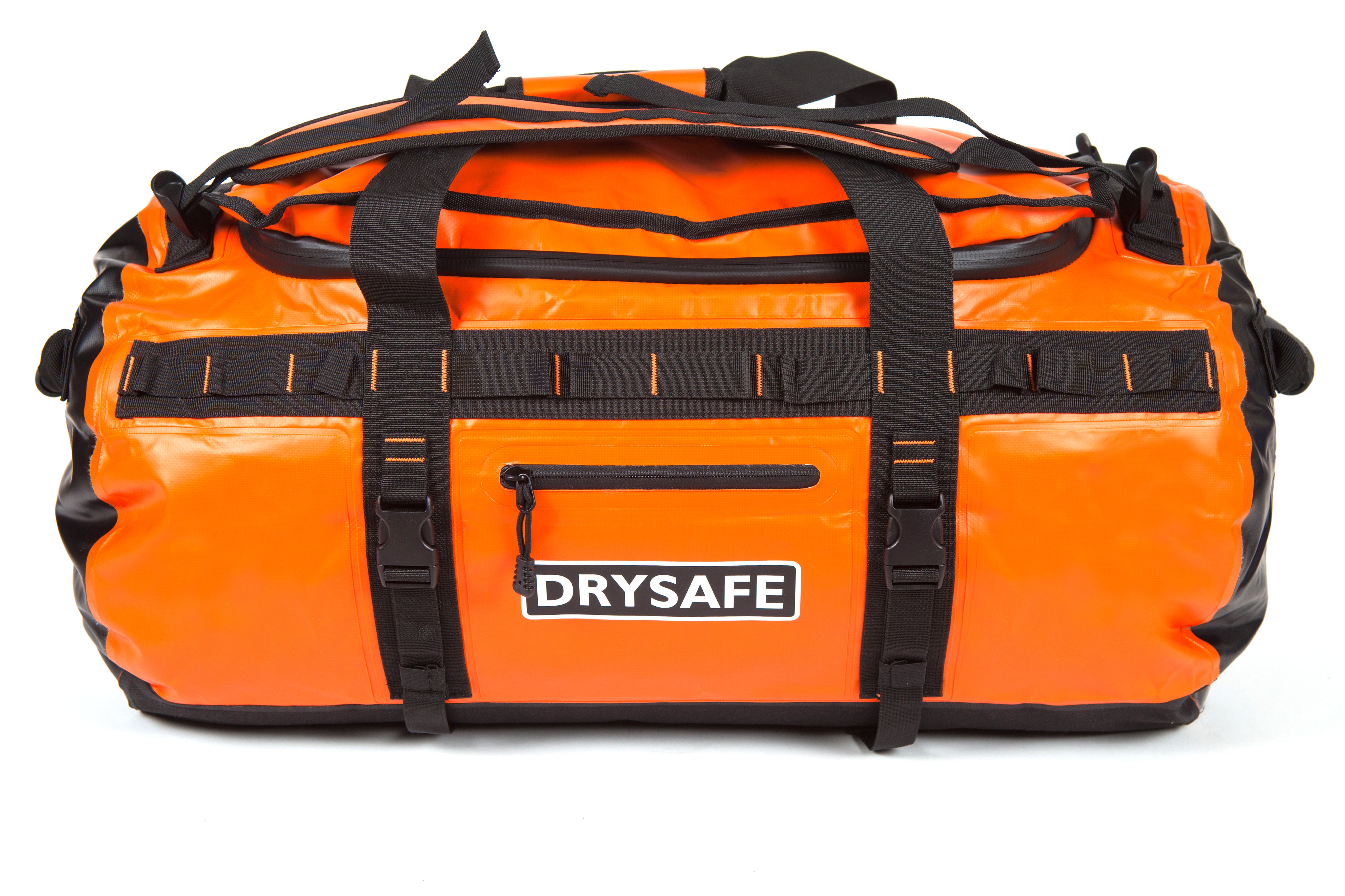 Bolso Outdoor ANKEN 80 Lts Impermeable DRYSAFE Naranjo
