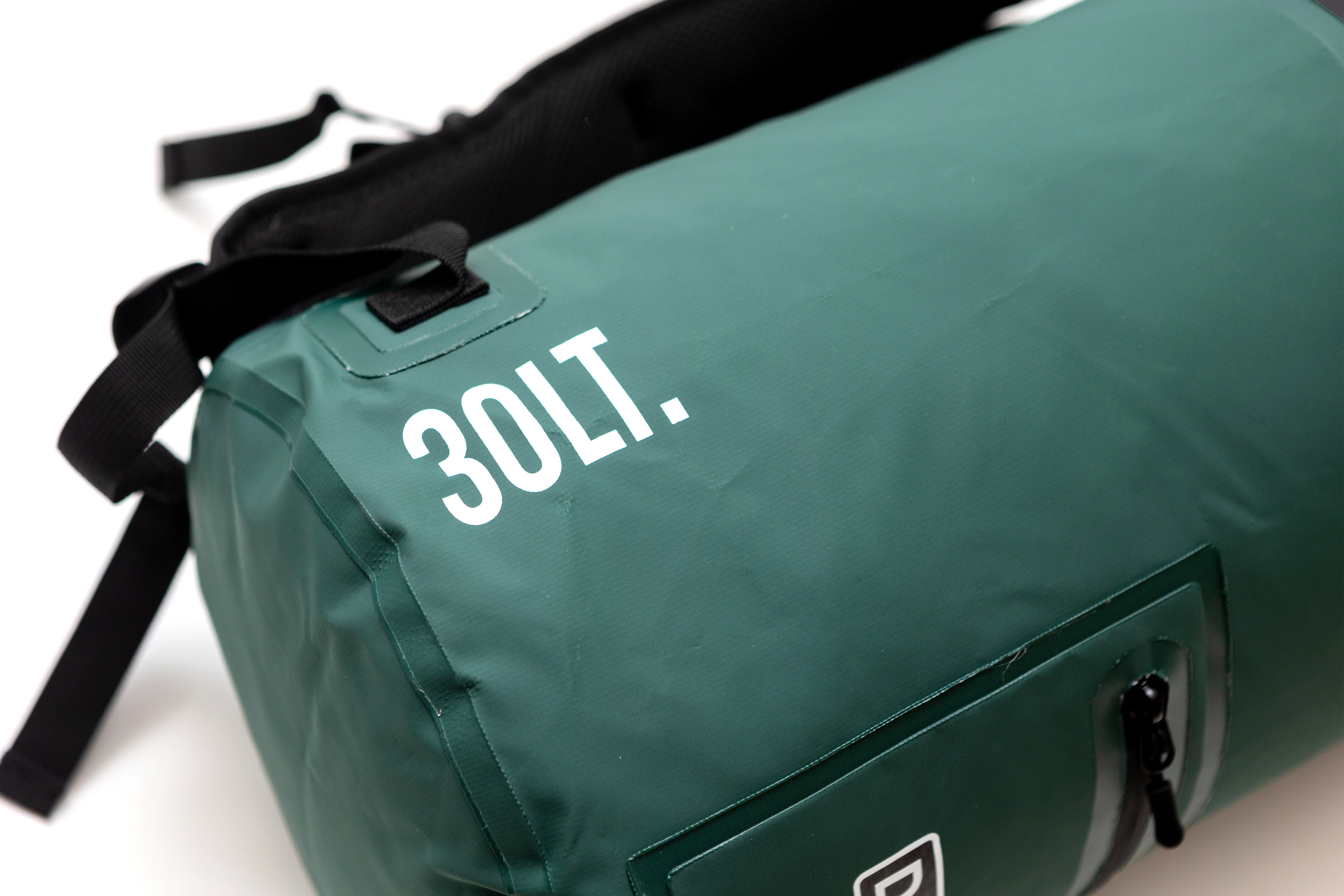 Mochila Outdoor MAWUN 30 Lts 100% Impermeable DRYSAFE Verde Petroleo