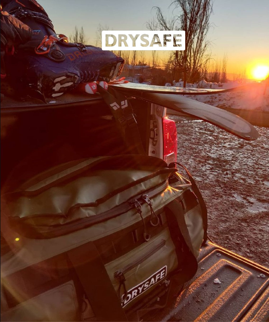 Bolso Outdoor ANKEN 80 Lts Impermeable DRYSAFE verde Militar