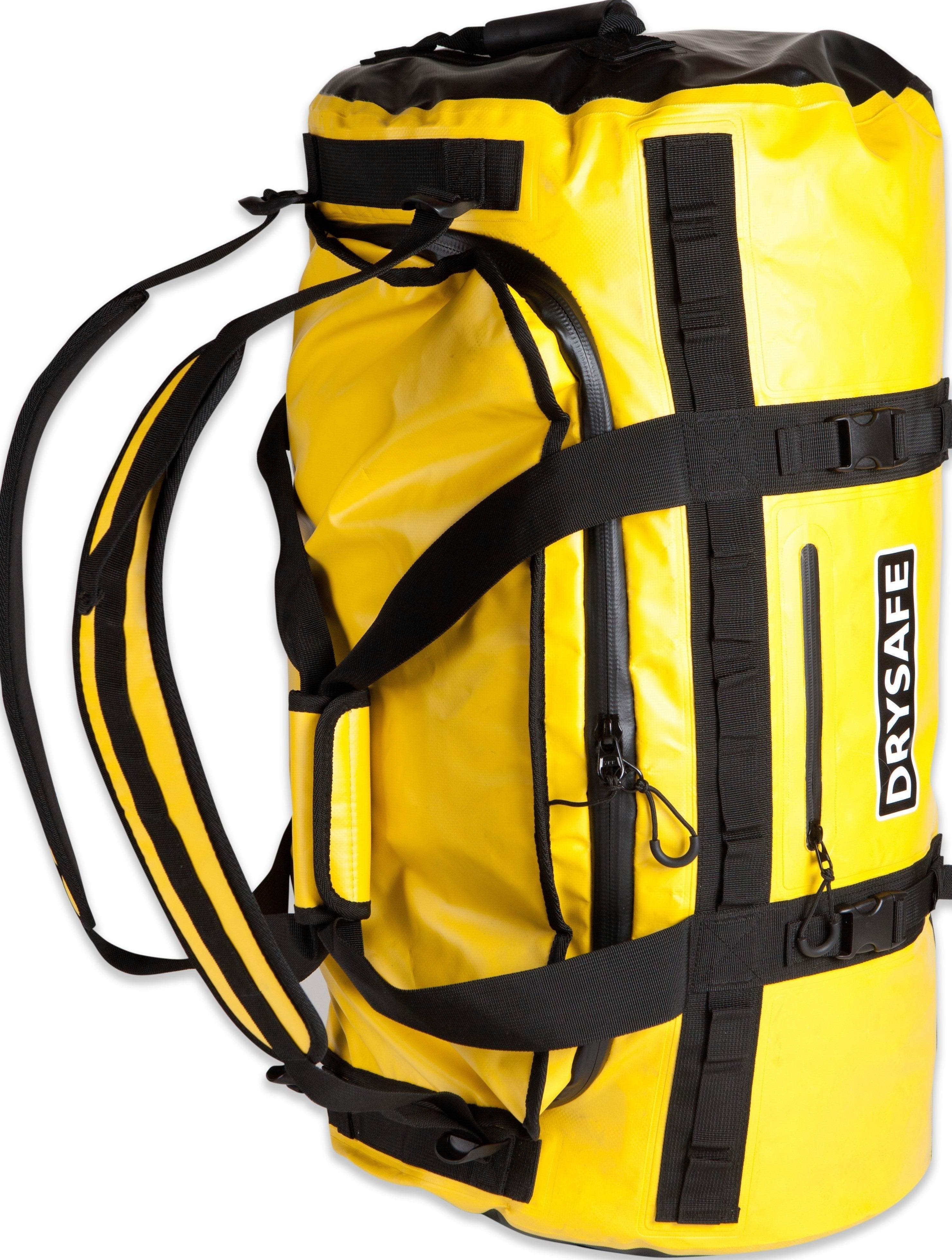 Bolso Outdoor ANKEN 80 Lts Impermeable DRYSAFE Amarilo