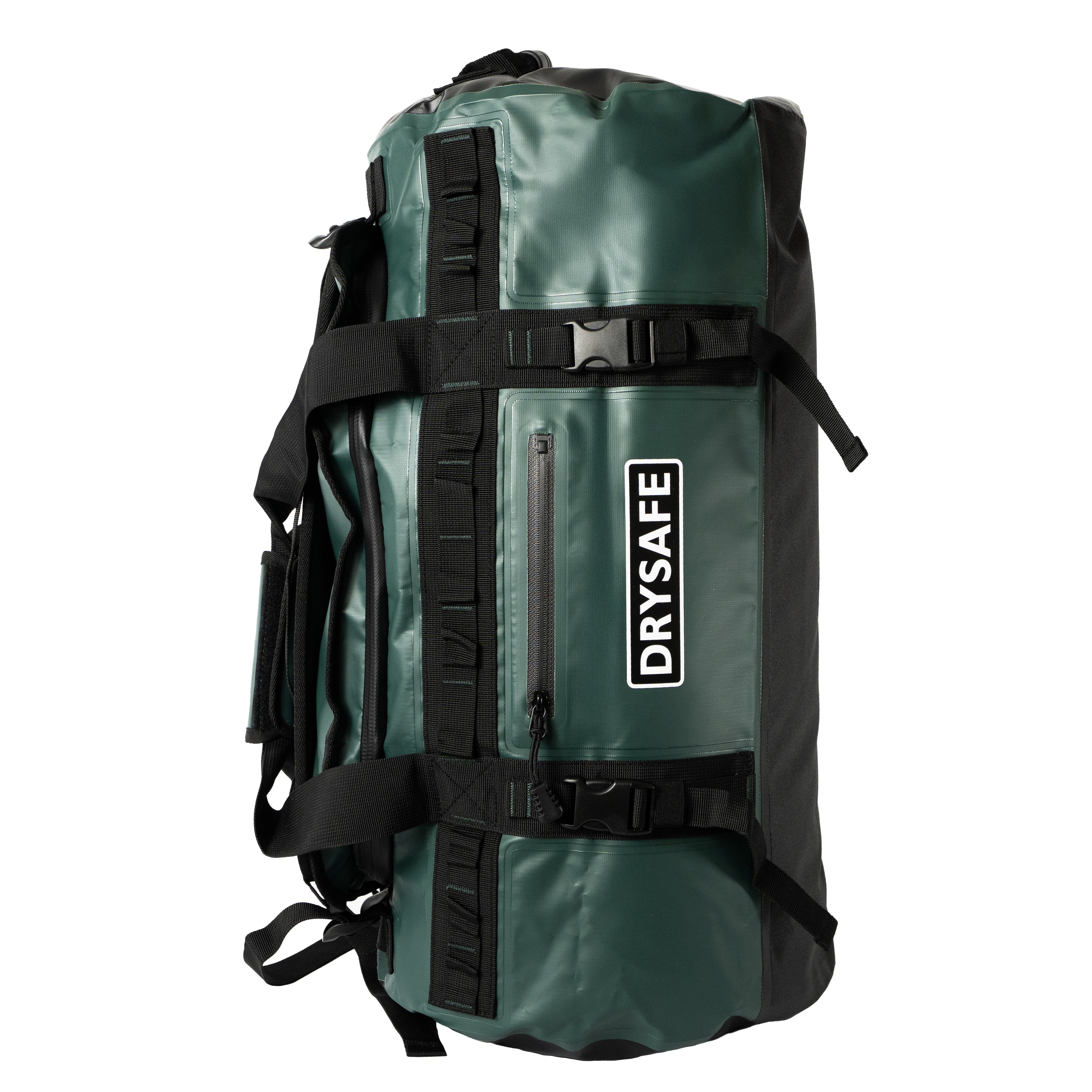 Bolso Outdoor MAWÜNKO 60 Lts Impermeable DRYSAFE Verde Petroleo