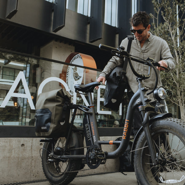 Alforja Bicicleta Outdoor 25 Lts Impermeable DRYSAFE Verde Oliva