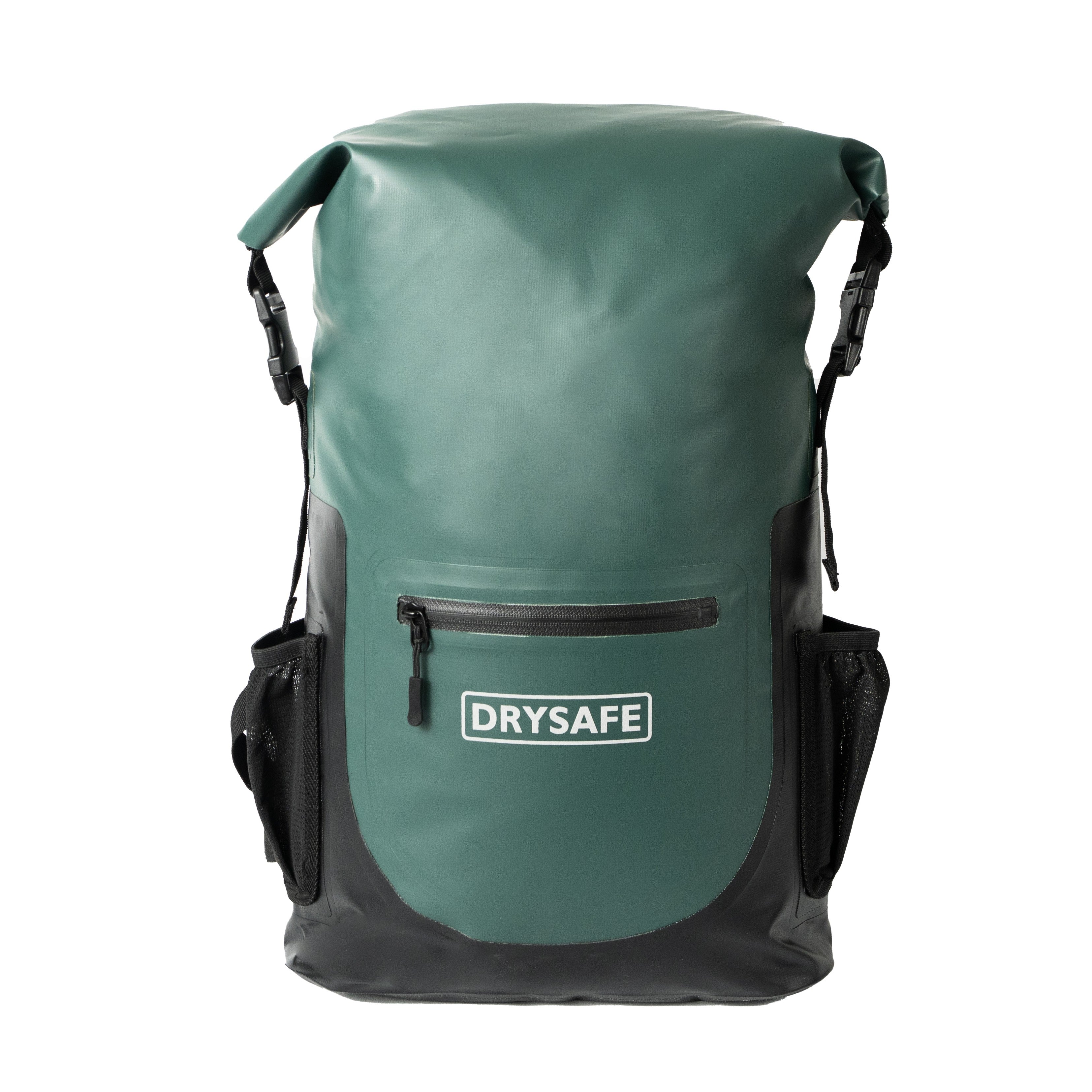 Mochila Outdoor BAKER 25 Lts 100% Impermeable DRYSAFE Verde Petroleo