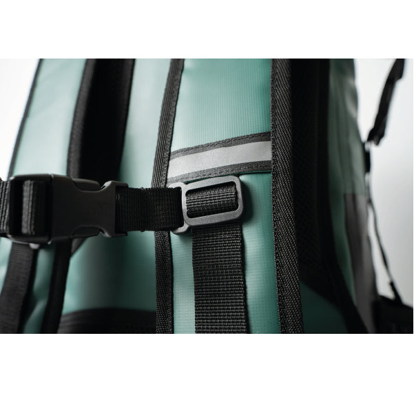 Mochila Outdoor BAKER 25 Lts 100% Impermeable DRYSAFE Verde Petroleo