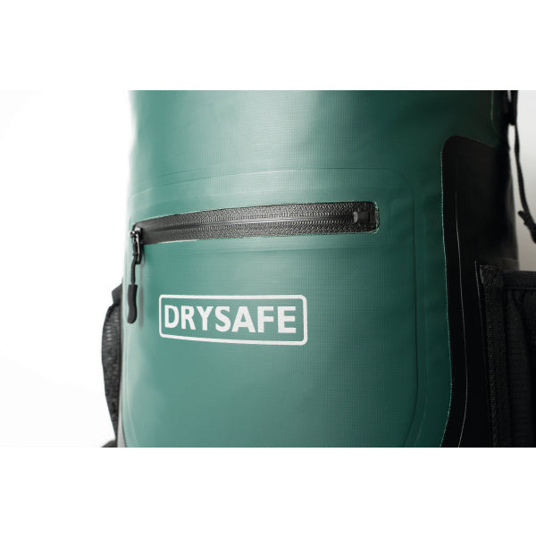 Mochila Outdoor BAKER 25 Lts 100% Impermeable DRYSAFE Verde Petroleo
