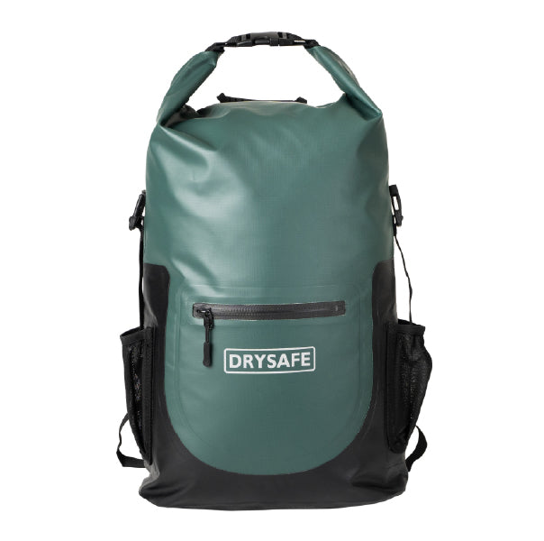 Mochila Outdoor BAKER 25 Lts 100% Impermeable DRYSAFE Verde Petroleo