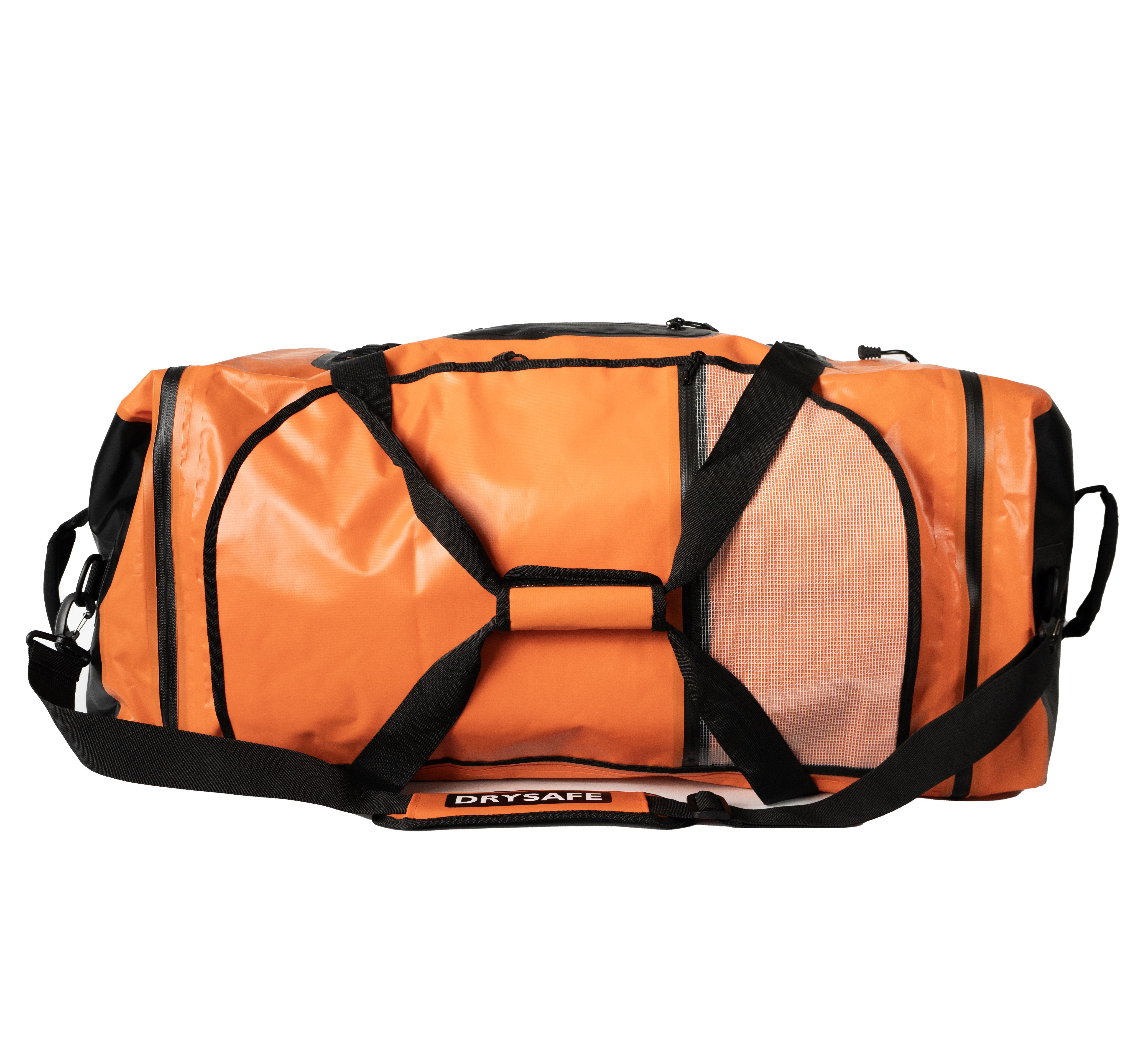 Bolso Outdoor XL LLANCALIL 120 Lts impermeable DRYSAFE Naranjo
