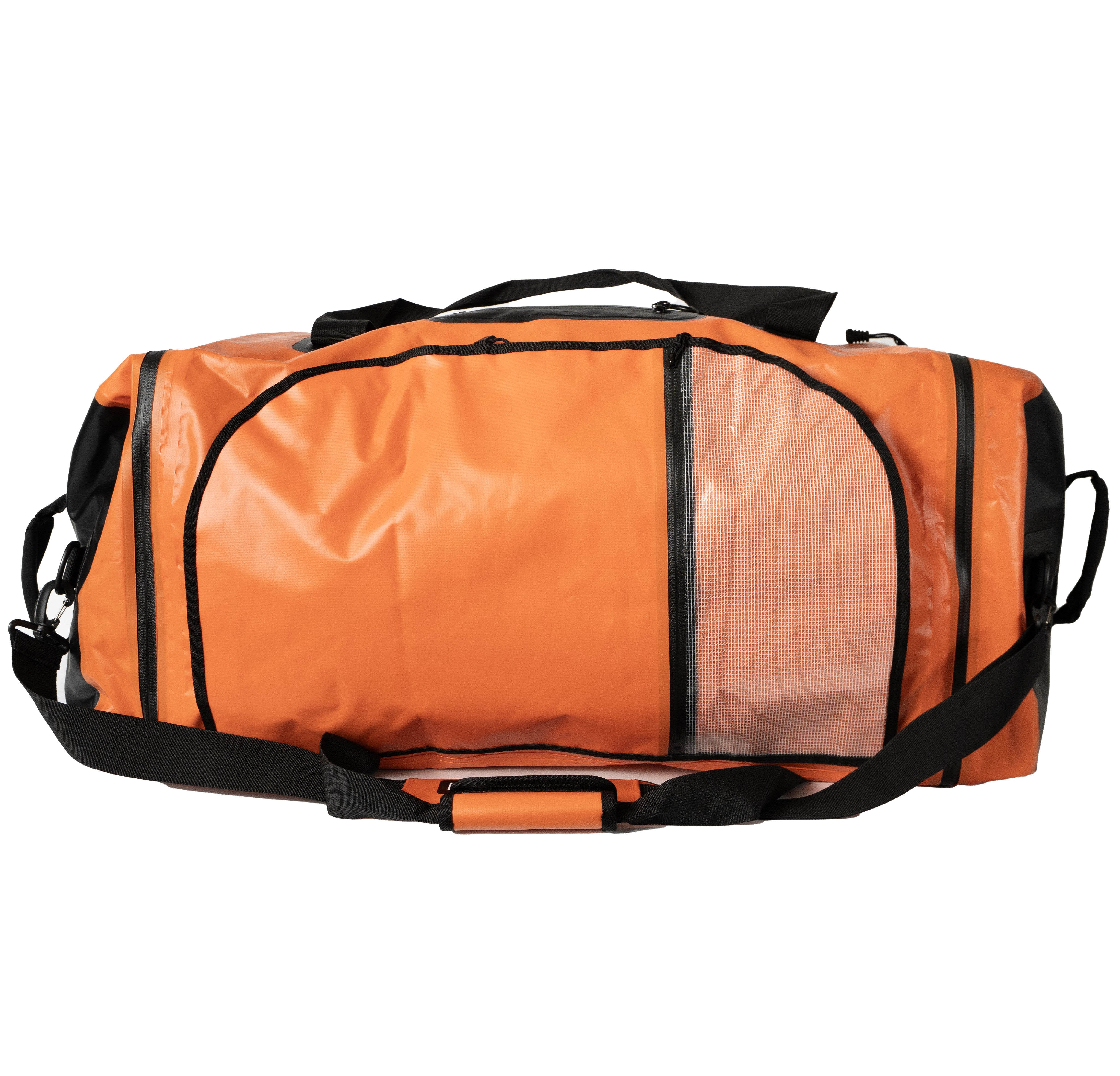 Bolso Outdoor XL LLANCALIL 120 Lts impermeable DRYSAFE Naranjo