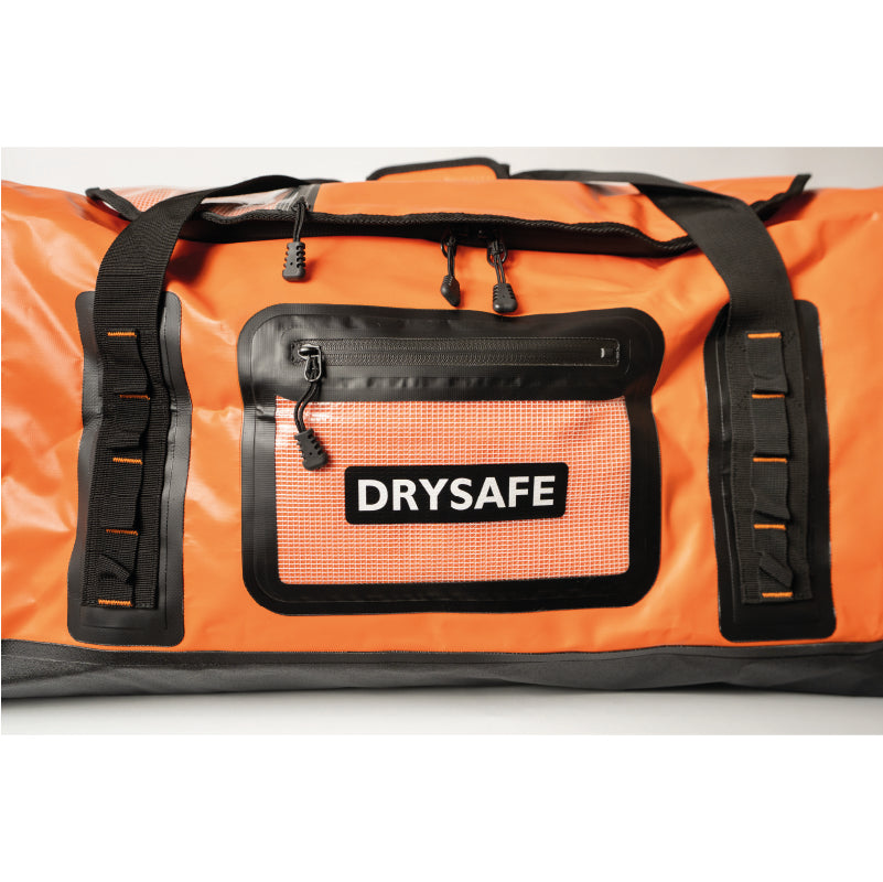Bolso Outdoor XL LLANCALIL 120 Lts impermeable DRYSAFE Naranjo