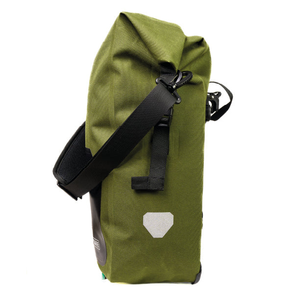 Alforja Bicicleta Outdoor 25 Lts Impermeable DRYSAFE Verde Oliva
