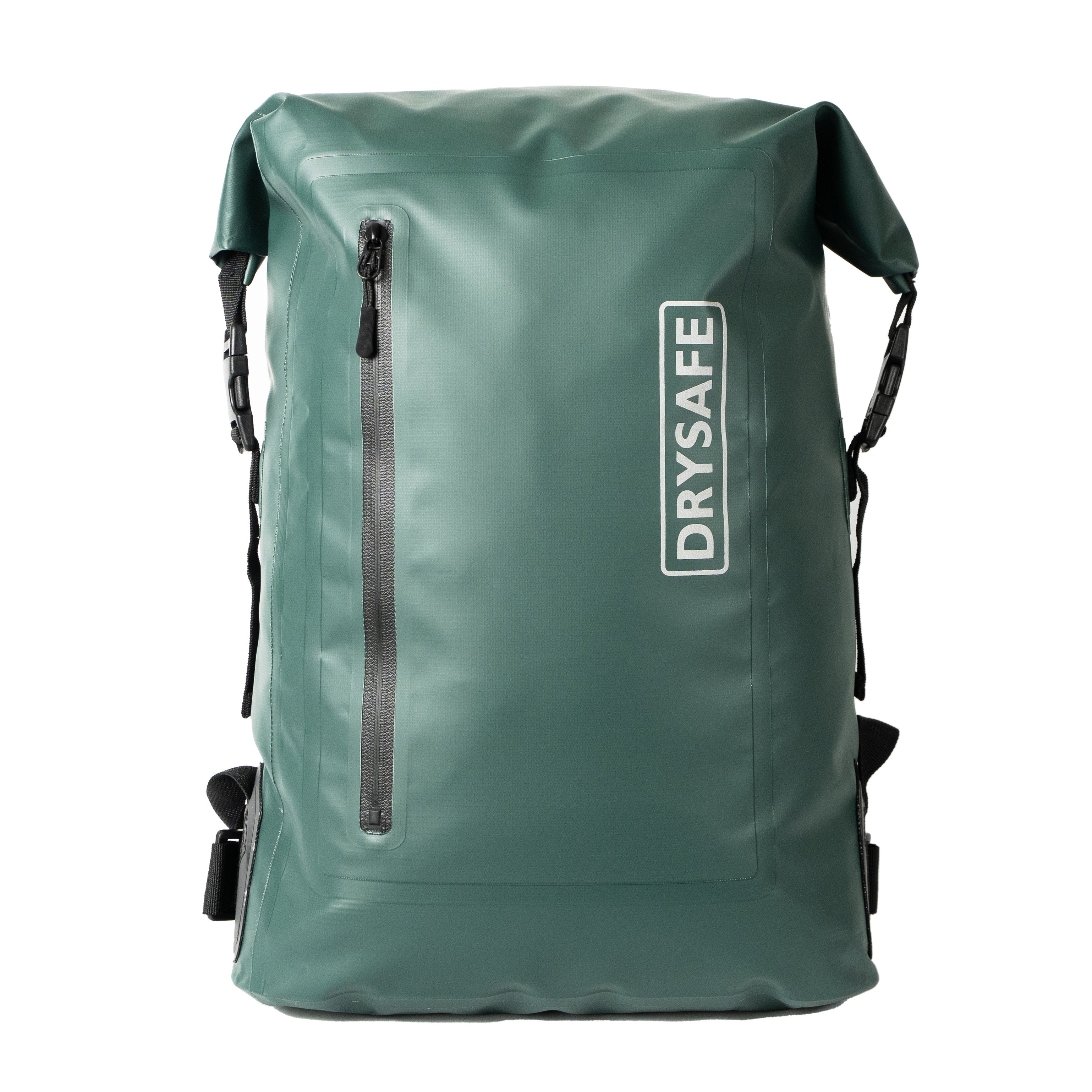 Mochila Outdoor PUELO 25 Lts 100% Impermeable DRYSAFE Verde Petroleo