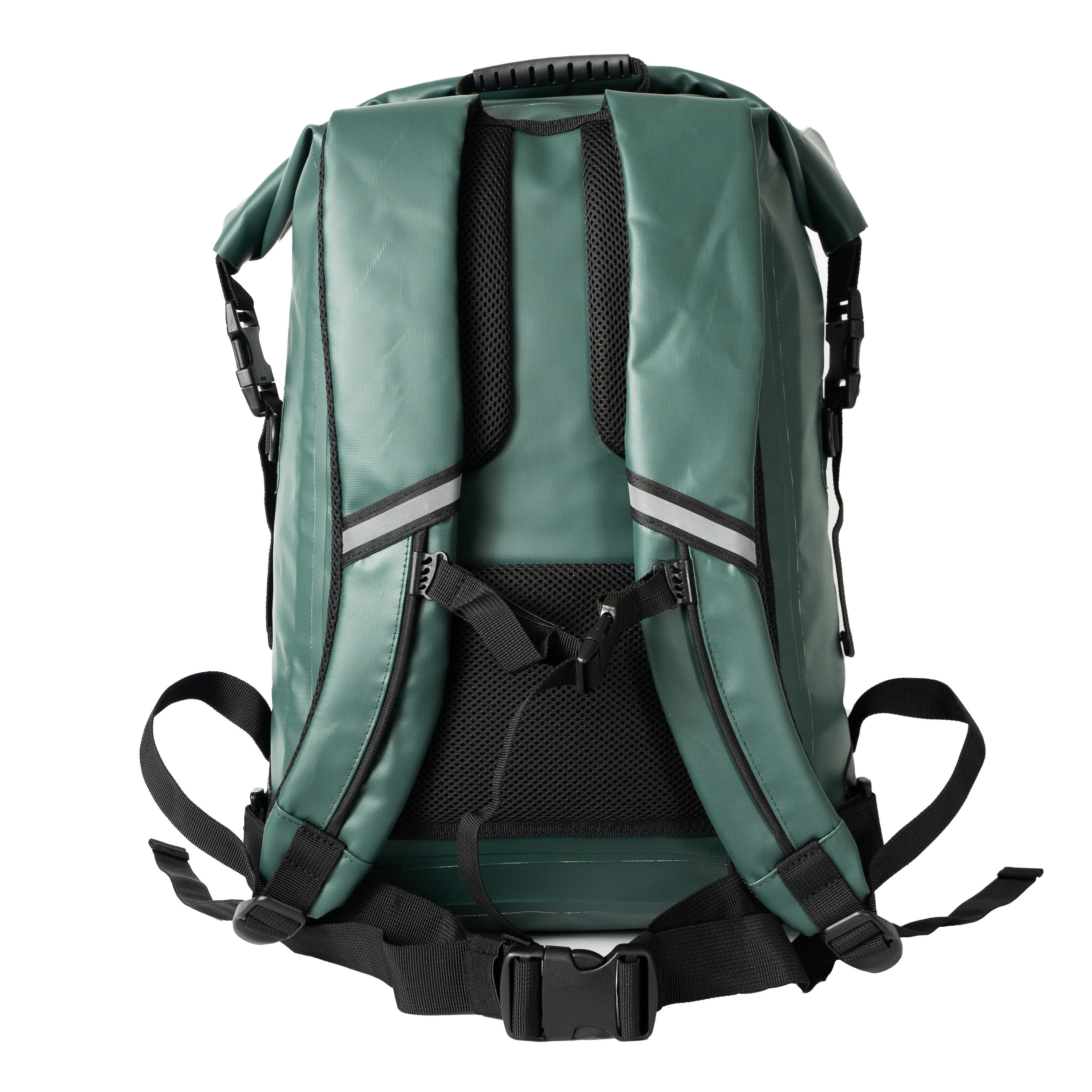 Mochila Outdoor PUELO 25 Lts 100% Impermeable DRYSAFE Verde Petroleo