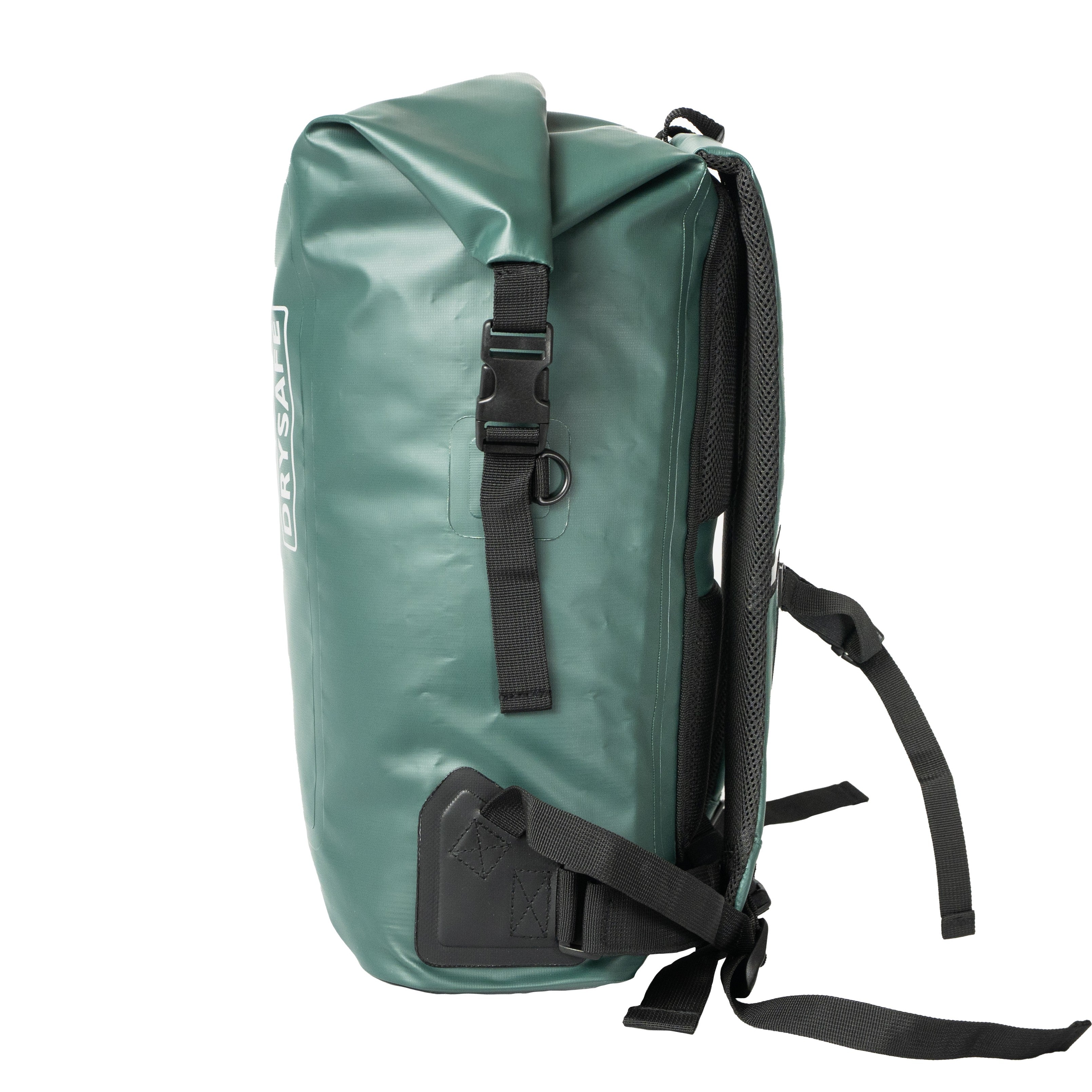 Mochila Outdoor PUELO 25 Lts 100% Impermeable DRYSAFE Verde Petroleo