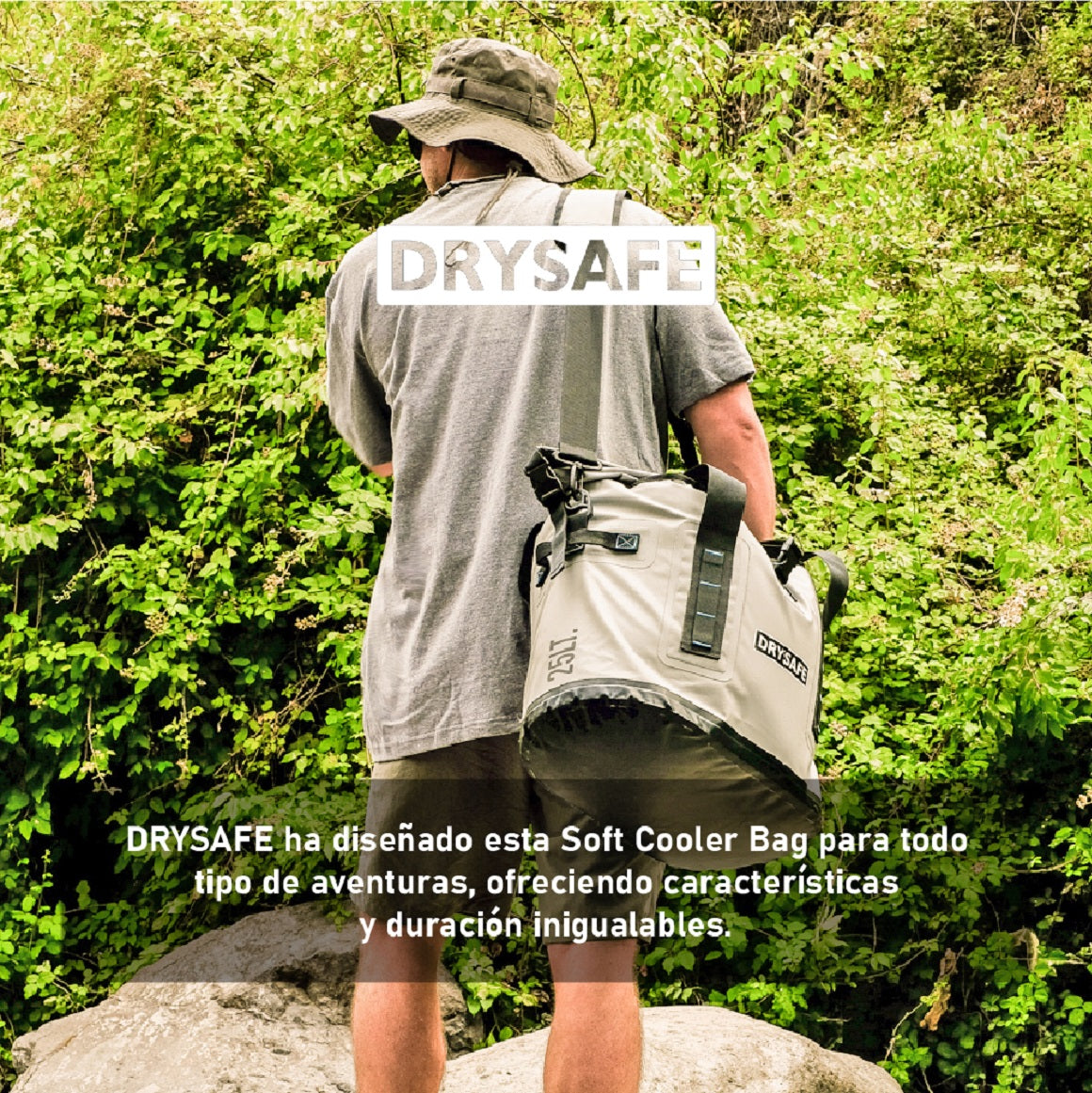 Soft Cooler 25 litros - 100% Waterproof - Drysafe - Verde