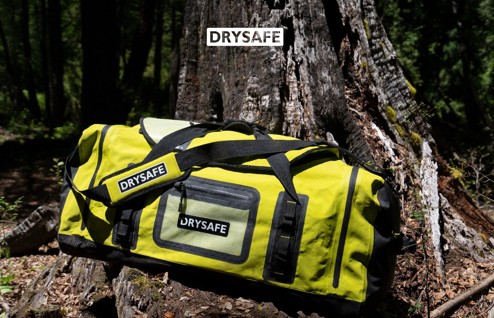 Bolso Outdoor XL LLANCALIL 120 Lts impermeable DRYSAFE Verde Lima